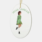 Irish Step Dancer - Green Keramikornament (Links)