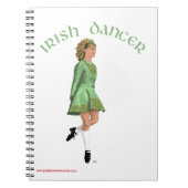 Irish Step Dancer - Green Notizblock (Vorderseite)