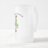 Irish Step Dancer in Green Dress Mattglas Bierglas (VorderseiteRechts)