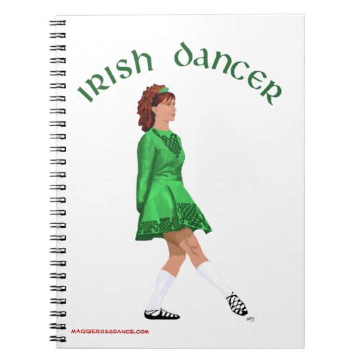 Irish Step Dancer Journal - Soft Shoe Notizblock (Vorderseite)