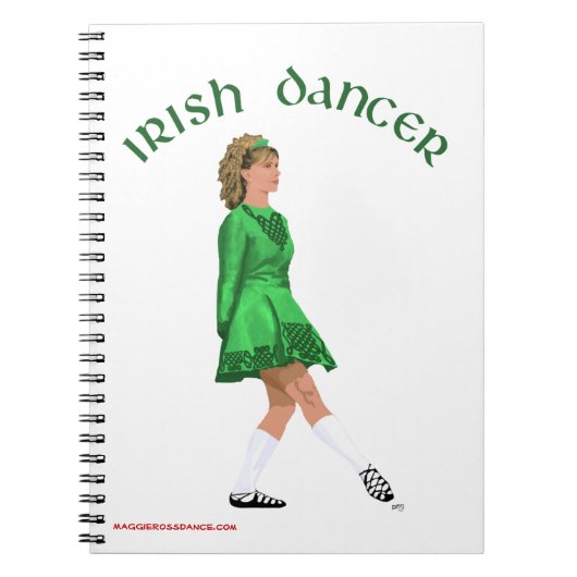Irish Step Dancer Journal - Soft Shoe Notizblock (Vorderseite)