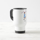 Irish Step Dancer Light Blue Reisebecher (Vorderseite Links)