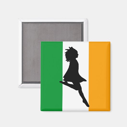 Irish Step Dancer Magnet (Vorderseite/Rückseite)