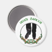 Irish Step Dancer - Male Magnet (Vorderseite/Rückseite)