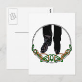 Irish Step Dancer - Male Postkarte (Vorne/Hinten)