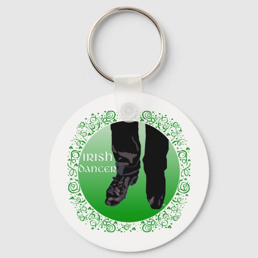 Irish Step Dancer - Male Schlüsselanhänger (Vorderseite)