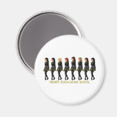 Irish Step Dancers Rock Magnet (Vorderseite/Rückseite)