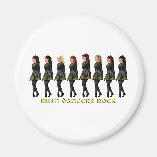 Irish Step Dancers Rock Magnet (Vorne)