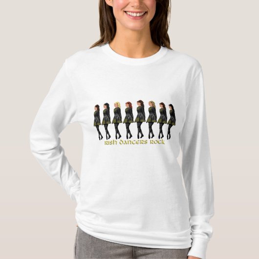 Irish Step Dancers Rock T-Shirt (Vorderseite)