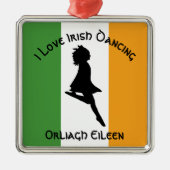 Irish Step Dancing Anpassen mit Name Ornament (Vorne)