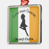 Irish Step Dancing Anpassen mit Name Ornament Aus Metall (Links)