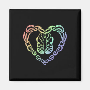 Irish Step Dancing Celtic Knot Heart Magnet