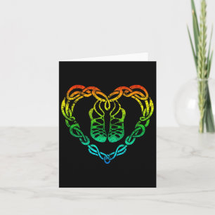 Irish Step Dancing Celtic Knot Heart T Shirt Gift Karte