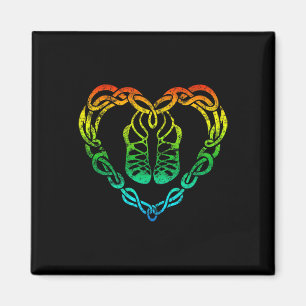 Irish Step Dancing Celtic Knot Heart T Shirt Gift Magnet