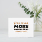 Irish Step Tance Dance Designs Postkarte (Stehend Vorderseite)