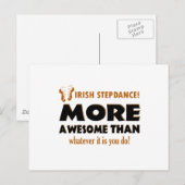Irish Step Tance Dance Designs Postkarte (Vorne/Hinten)