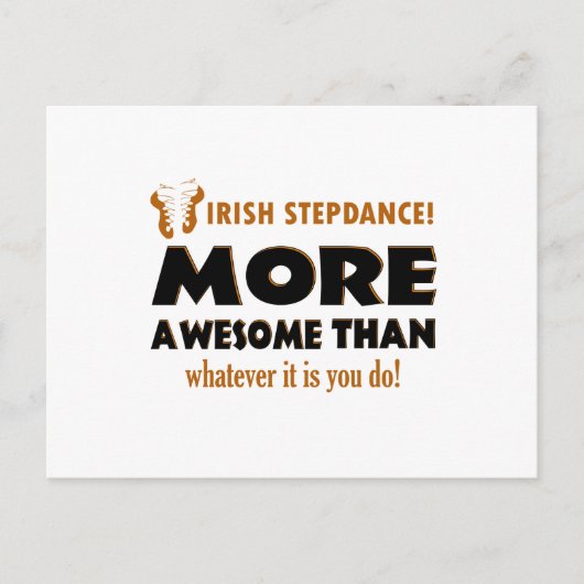 Irish Step Tance Dance Designs Postkarte (Vorderseite)
