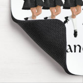 Irish Step Tance Teacher - Black Line Mousepad (Ecke)