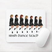 Irish Step Tance Teacher - Black Line Mousepad (Mit Mouse)