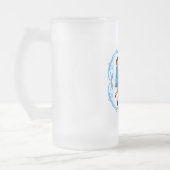 Irish Step Tance Teacher - Blue Mattglas Bierglas (Links)