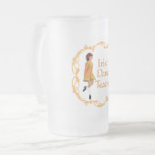 Irish Step Tance Teacher - Gold Mattglas Bierglas (Vorderseite Links)