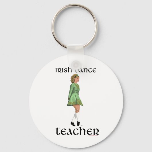 Irish Step Tance Teacher - Green Schlüsselanhänger (Vorderseite)