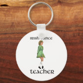 Irish Step Tance Teacher - Green Schlüsselanhänger (Vorderseite)