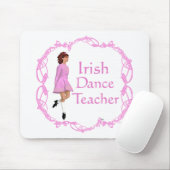 Irish Step Tance Teacher - Pink Mousepad (Mit Mouse)