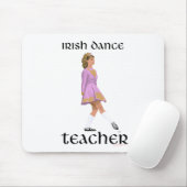 Irish Step Tance Teacher - Pink Soft Shoe Mousepad (Mit Mouse)