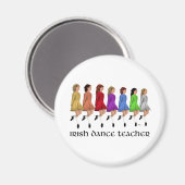 Irish Step Tance Teacher - Rainbow Magnet (Vorderseite/Rückseite)
