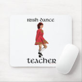 Irish Step Tance Teacher - Red Mousepad (Mit Mouse)