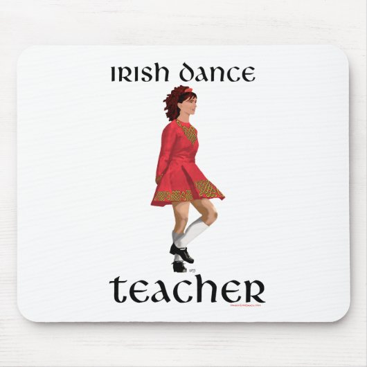 Irish Step Tance Teacher - Red Mousepad (Vorne)