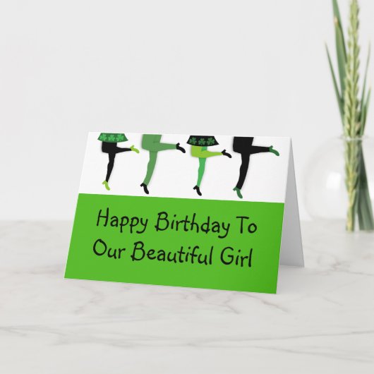 Irish Stepdancers' Legs Karte (Vorderseite)