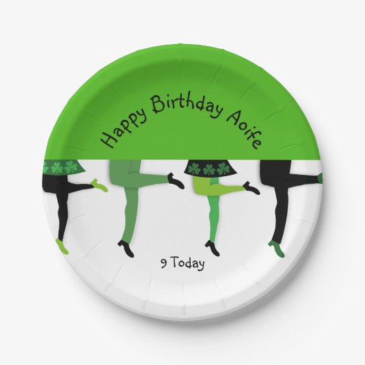 Irish Stepdancers' Legs Pappteller (Vorderseite)