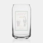 Irish Stout Brautparty-Bierglas-Geschenk Dosenglas (Rückseite)