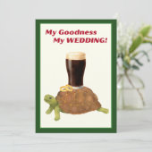 Irish Stout Bridal Shower Invitation Einladung (Stehend Vorderseite)
