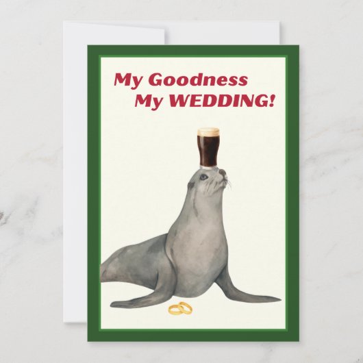 Irish Stout Bridal Shower Invitation Einladung (Vorderseite)