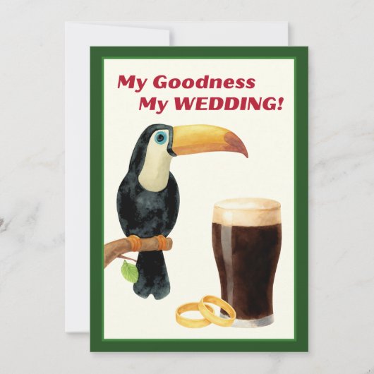 Irish Stout Bridal Shower Invitation Einladung (Vorderseite)
