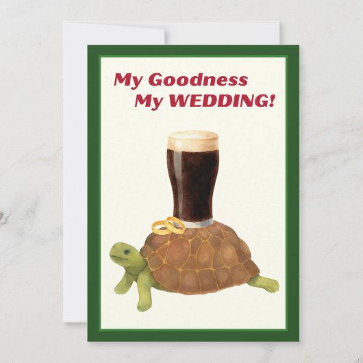 Irish Stout Bridal Shower Invitation Einladung (Vorderseite)