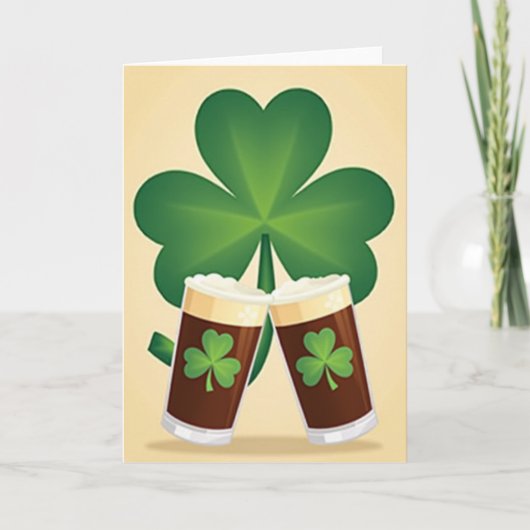 Irish Stout Cheers Card Karte (Vorderseite)
