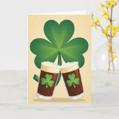 Irish Stout Cheers Card Karte (Gelbe Blume)