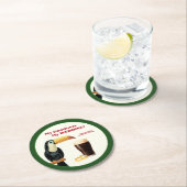 Irish Stout Wedding Favor Paper Coaster Runder Pappuntersetzer (Vor Ort)