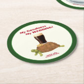 Irish Stout Wedding Favor Paper Coaster Runder Pappuntersetzer (Angewinkelt)