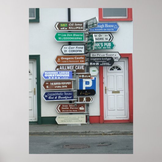 Irish Street Signs Poster (Vorne)