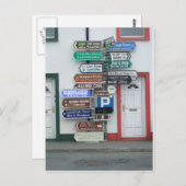 Irish Street Signs Postkarte (Vorne/Hinten)