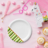 Irish Stripes St Patricks Day Colorful Fun Pappteller (Party)