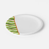 Irish Stripes St Patricks Day Colorful Fun Pappteller (Schrägansicht)