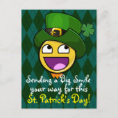 Irish Style St. Patrick's Day Phantastisch Face Postkarte (Vorderseite)
