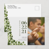 Irish Stylized Shamrock Leafy Foliage  Postkarte (Vorne/Hinten)