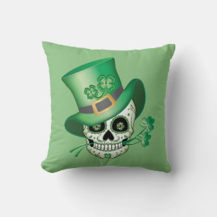 Irish Sugar Skull Kissen